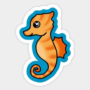 cute ocean seahorse Sticker